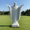 Tương chúa Giêsu với hai tay dang rộng đá trắng cao 1m7 T207