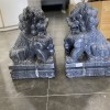 Cặp kỳ lân đá cẩm vân cao 40cm T071