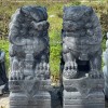 Cặp kỳ lân đá cẩm vân nguyên khối Cao 1.1m -ngang 40cm dài 60cm T168