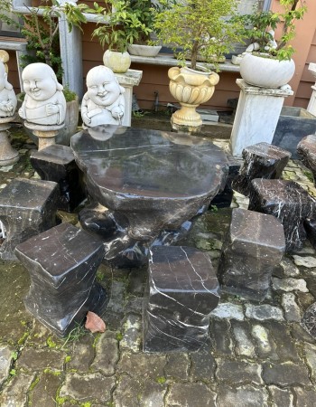 Bộ bàn ghế đá ngọc serpentine đẳng cấp T026