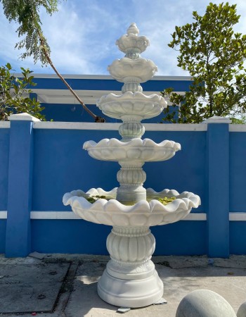 Thuỷ luân nước đá nguyên khối  Cao 3m ngang tầng1 (1.45m) ngang tầng 2(1.1m) T190