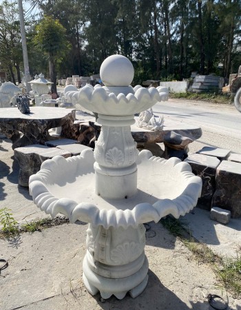 Thủy luân nước đá trắng Cao 1.2m ngang 90cm dài 45cm T187