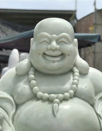 Tượng ông di lặc ngồi trên đài sen cao 1m5 T244