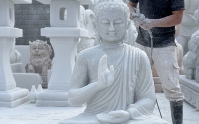 PHẬT THÍCH CA ĐÁ TRẮNG NGUYÊN KHỐI: GIÁ TRỊ TÂM LINH TRƯỜNG TỒN VÀ VẺ ĐẸP MANG NĂNG LƯỢNG THANH CAO